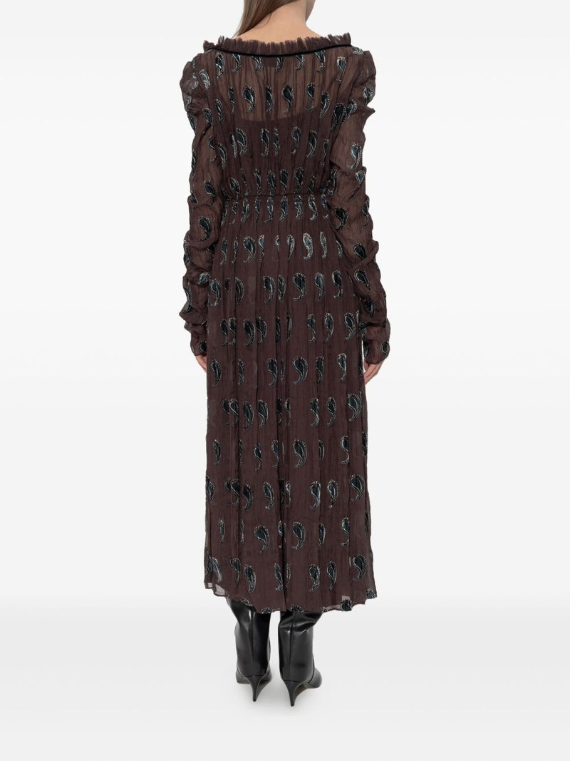 paisley-print midi dress 4