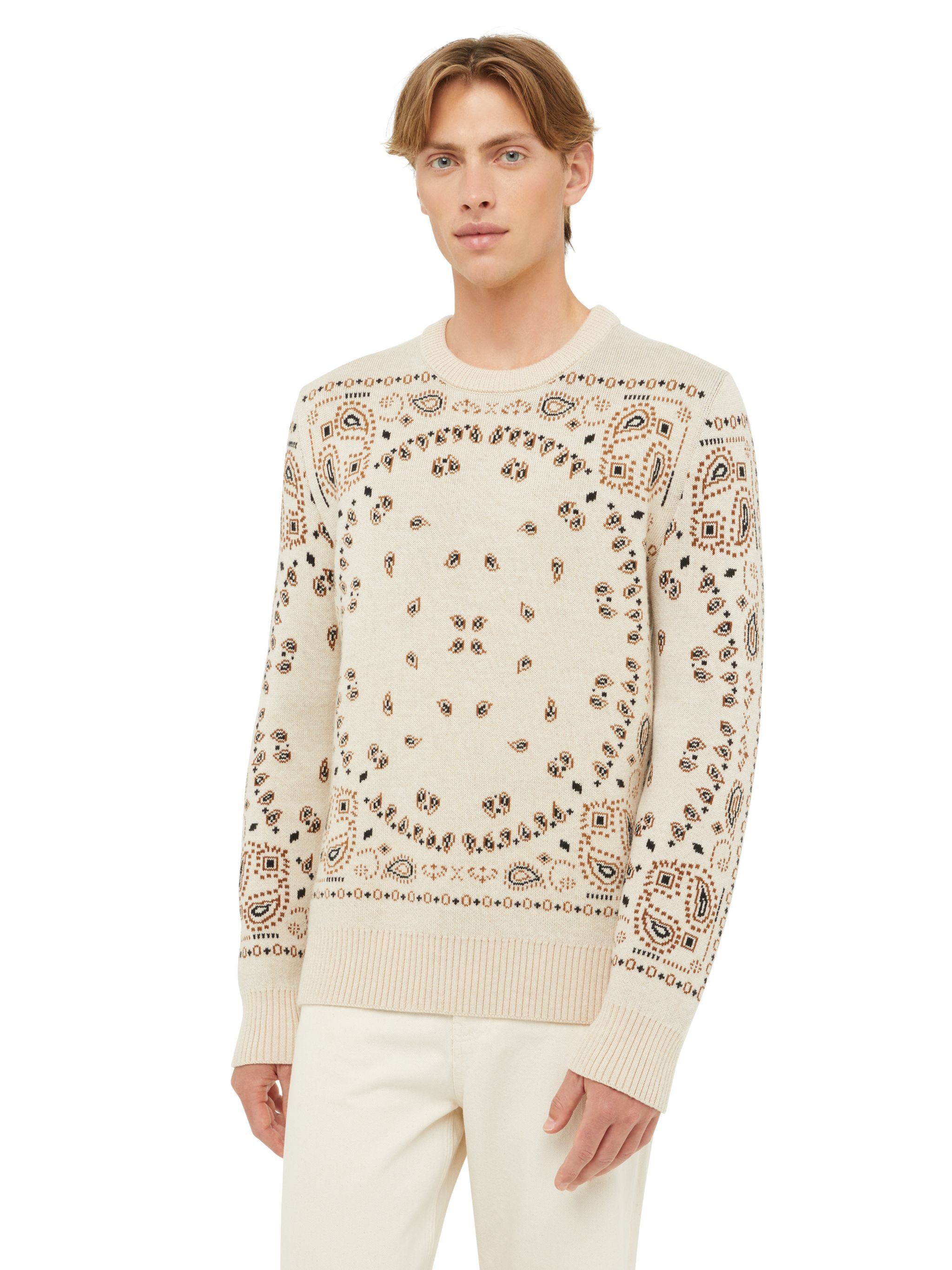 Bandana Jacquard Sweater - 7
