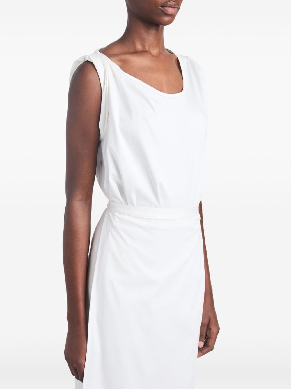 scoop neck organic cotton dress - 5