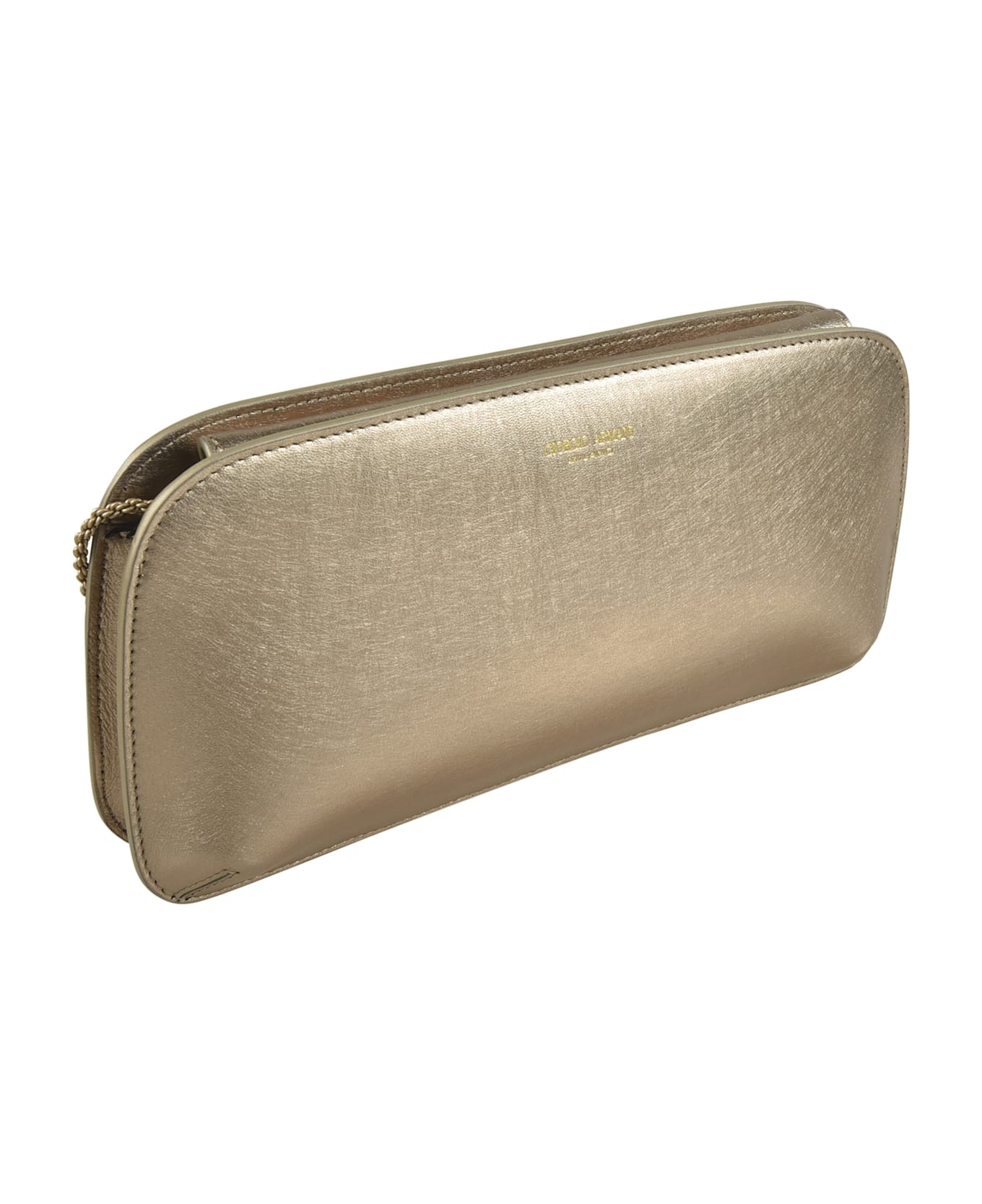 Laminated Chain Logo Clutch - 2