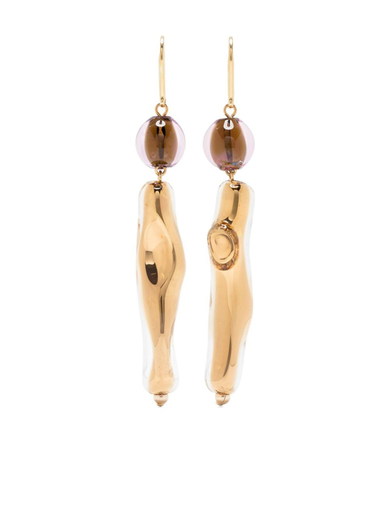 sculpted drop earrings 1