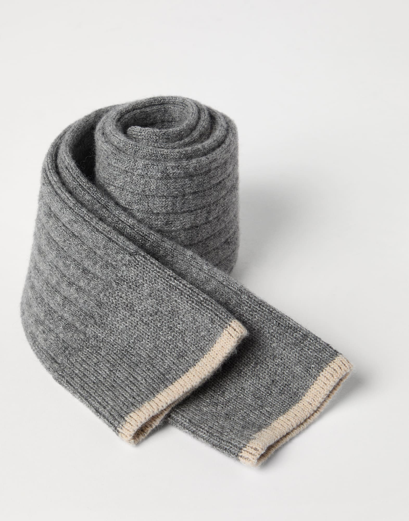 Cashmere rib knit socks - 2