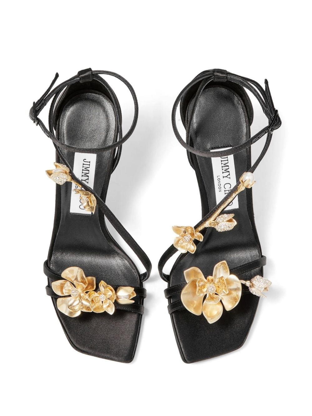 Zea 95mm floral-appliquÃ© sandals - 4