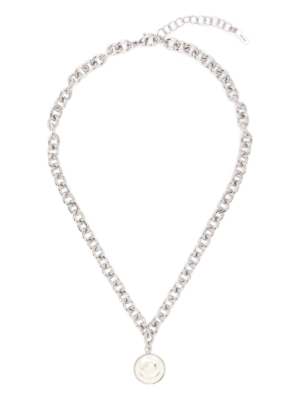 smiley-face chain-link necklace - 2