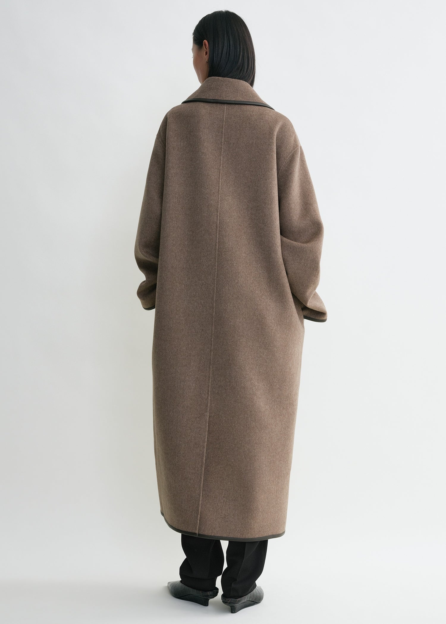 Double clasp coat oak melange - 4