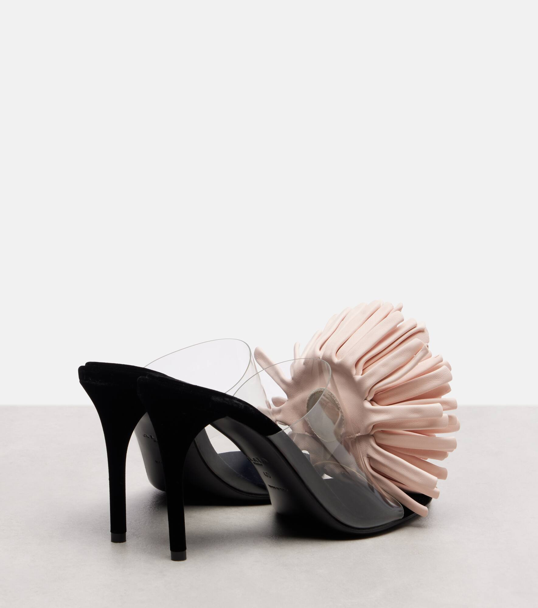 Asymmetric 90 leather sandals - 2