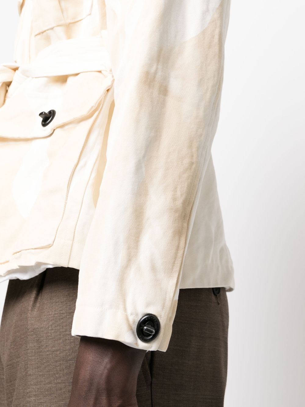 long-sleeve belted jacket - 6