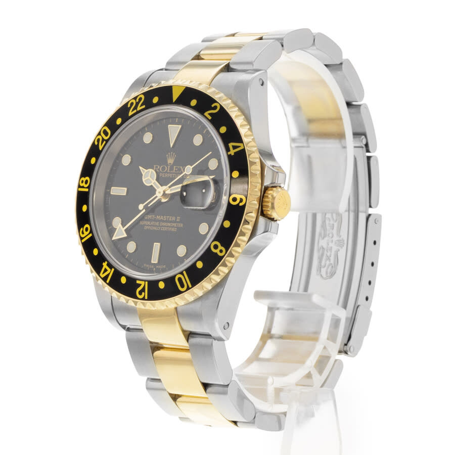 Pre-owned Rolex GMT-Master II GMT Automatic Chronometer Black Dial Men's Watch 16713 BKSO - 4