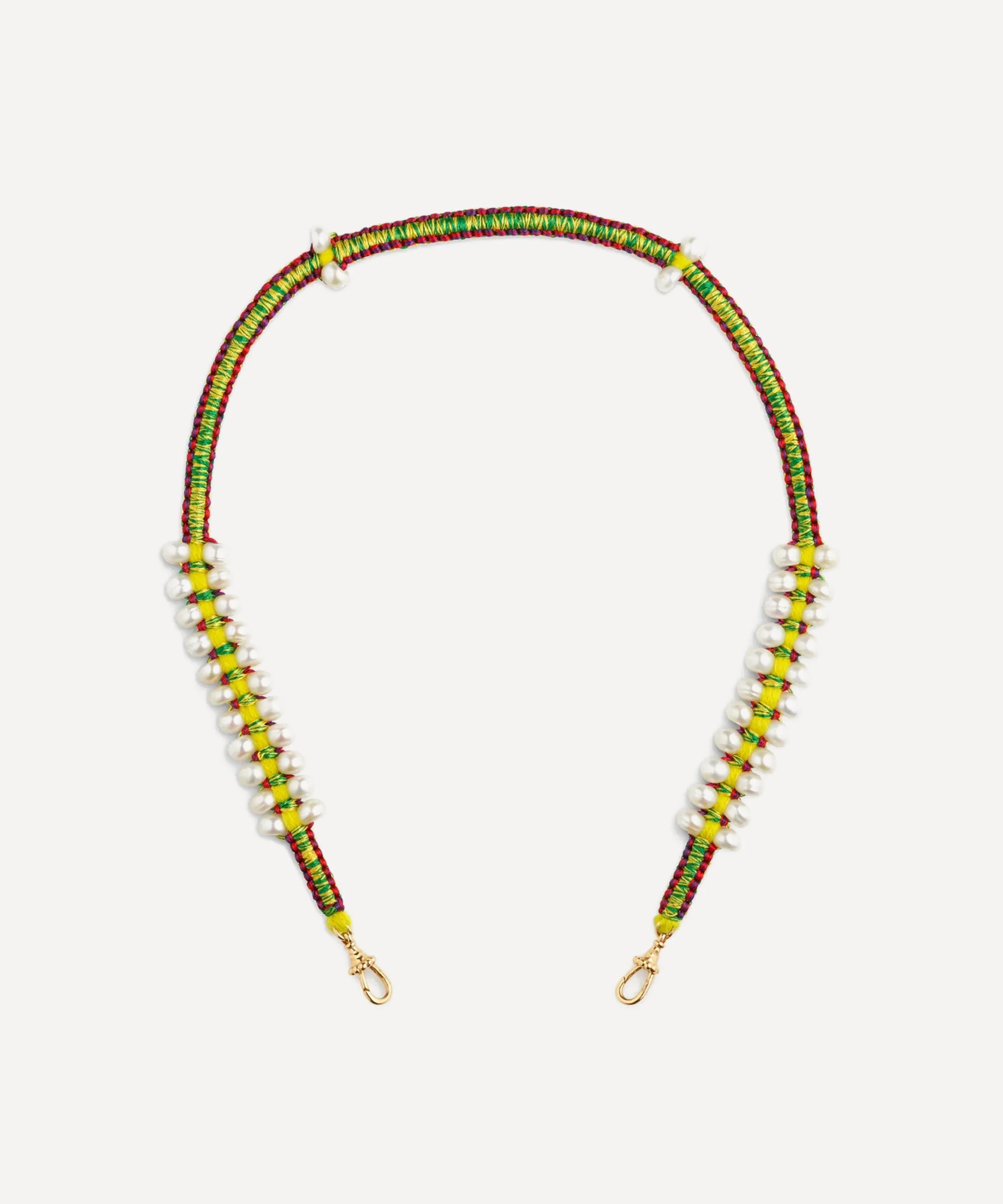14ct Gold Multicolor Mauli Link Necklace - 1