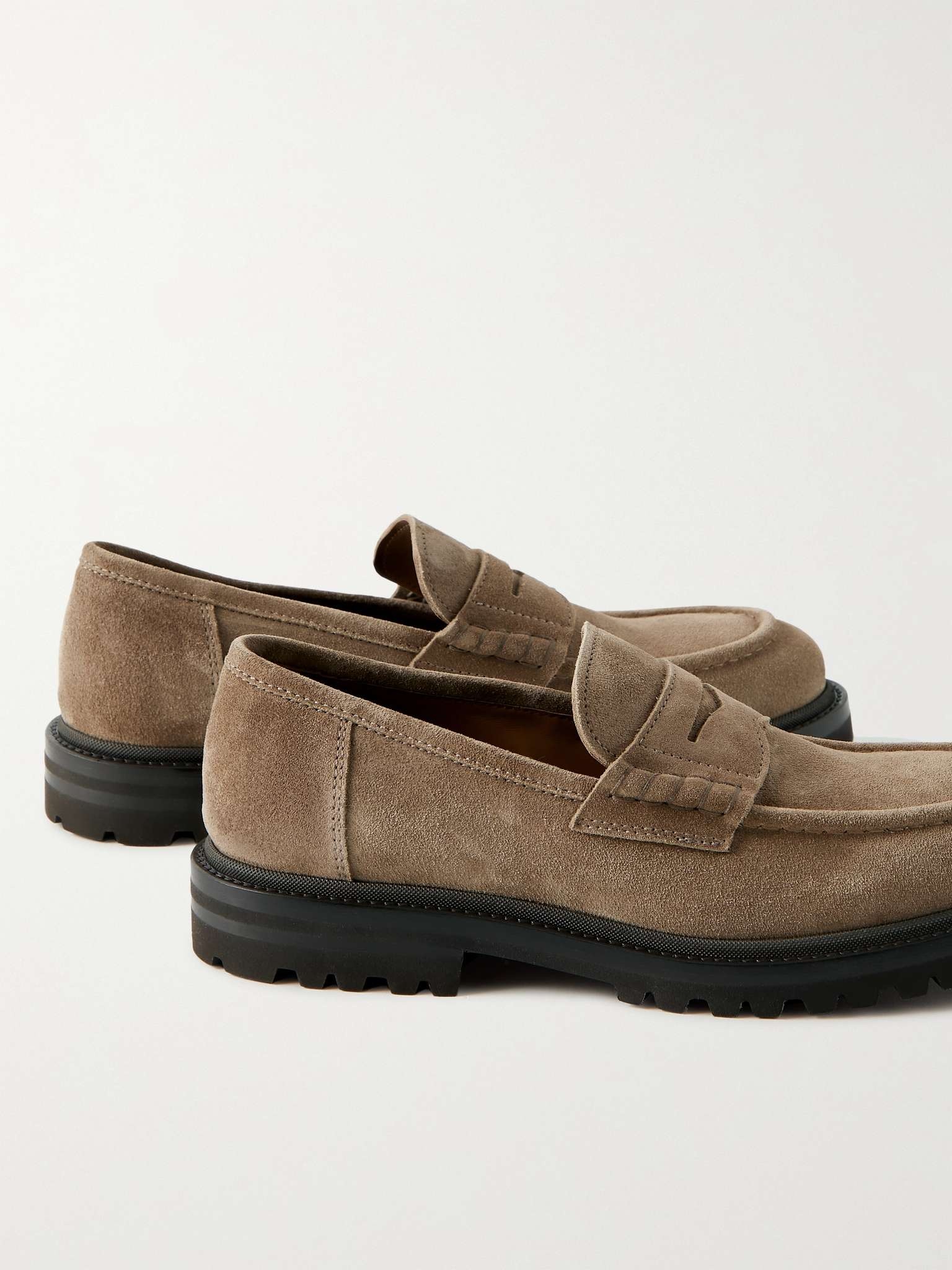 Suede Penny Loafers - 5