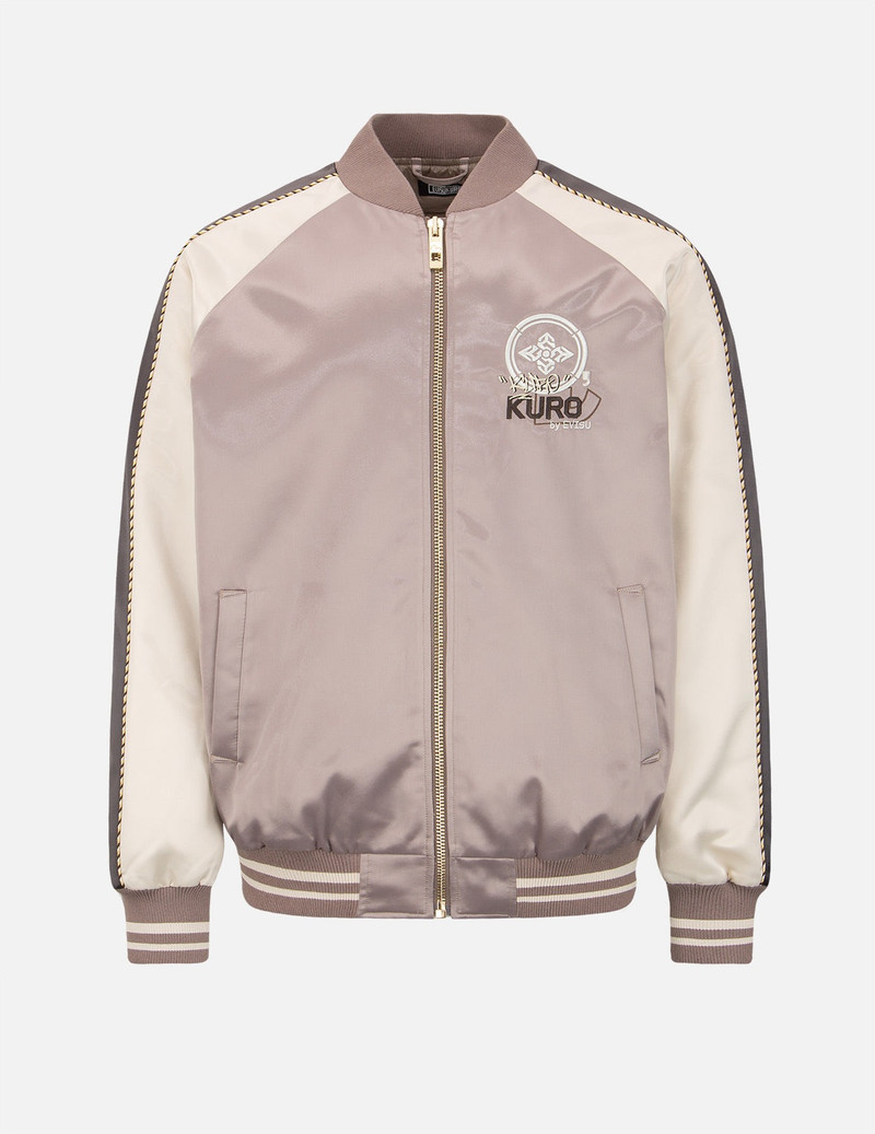 Hannya Embroidery Panelling Padded Souvenir Jacket 1