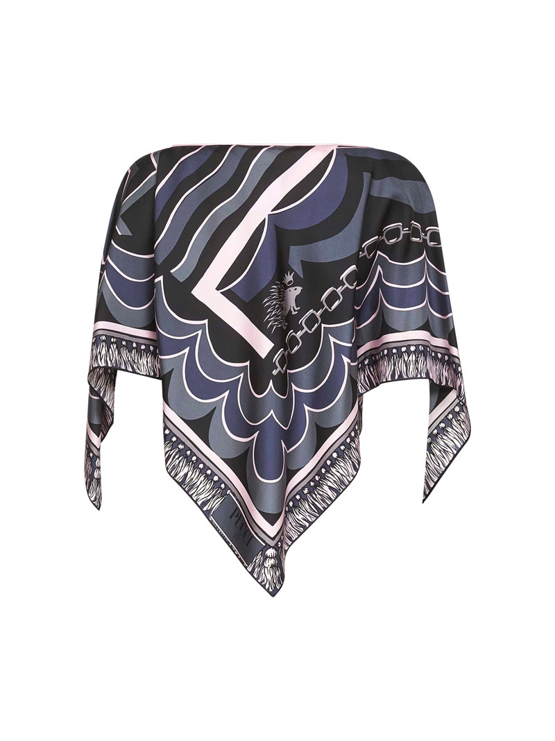 PUCCI Printed silk kaftan top outlook