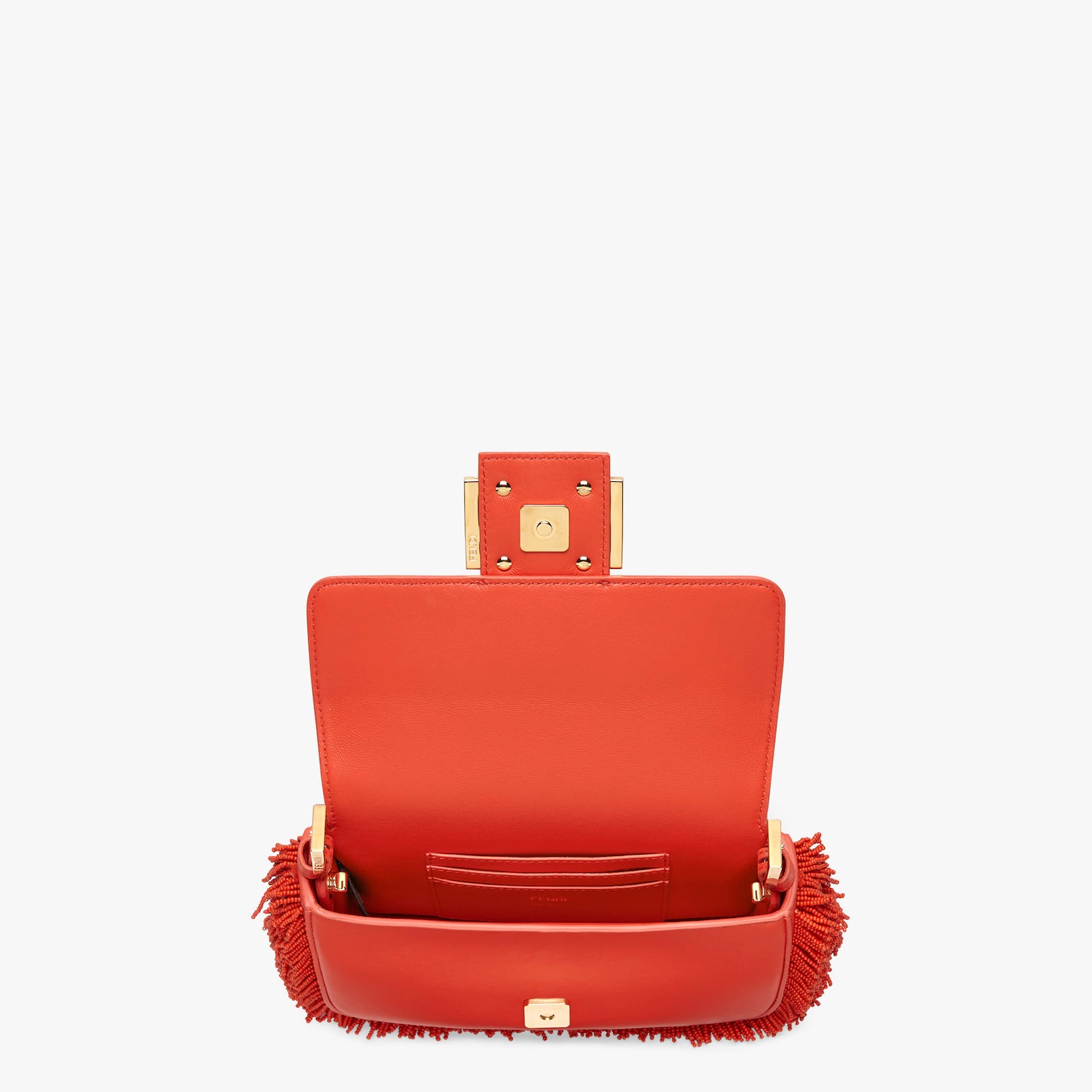 Red nappa leather bag 4