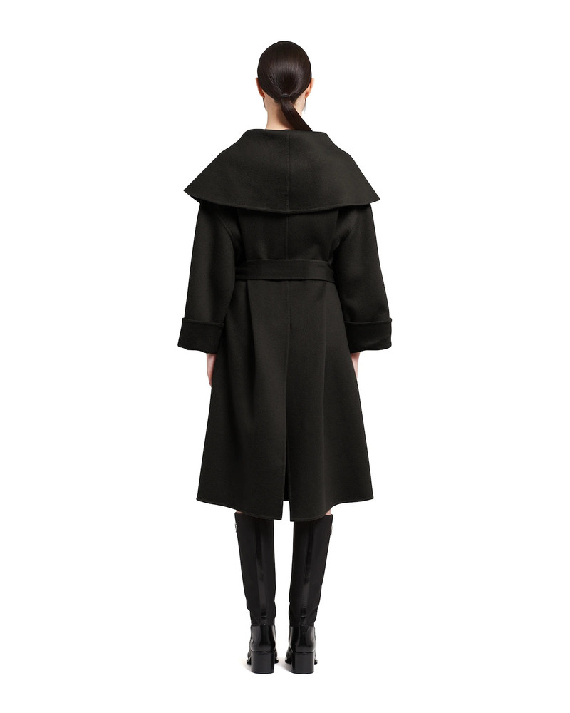 Single-breasted cashmere velour coat 4