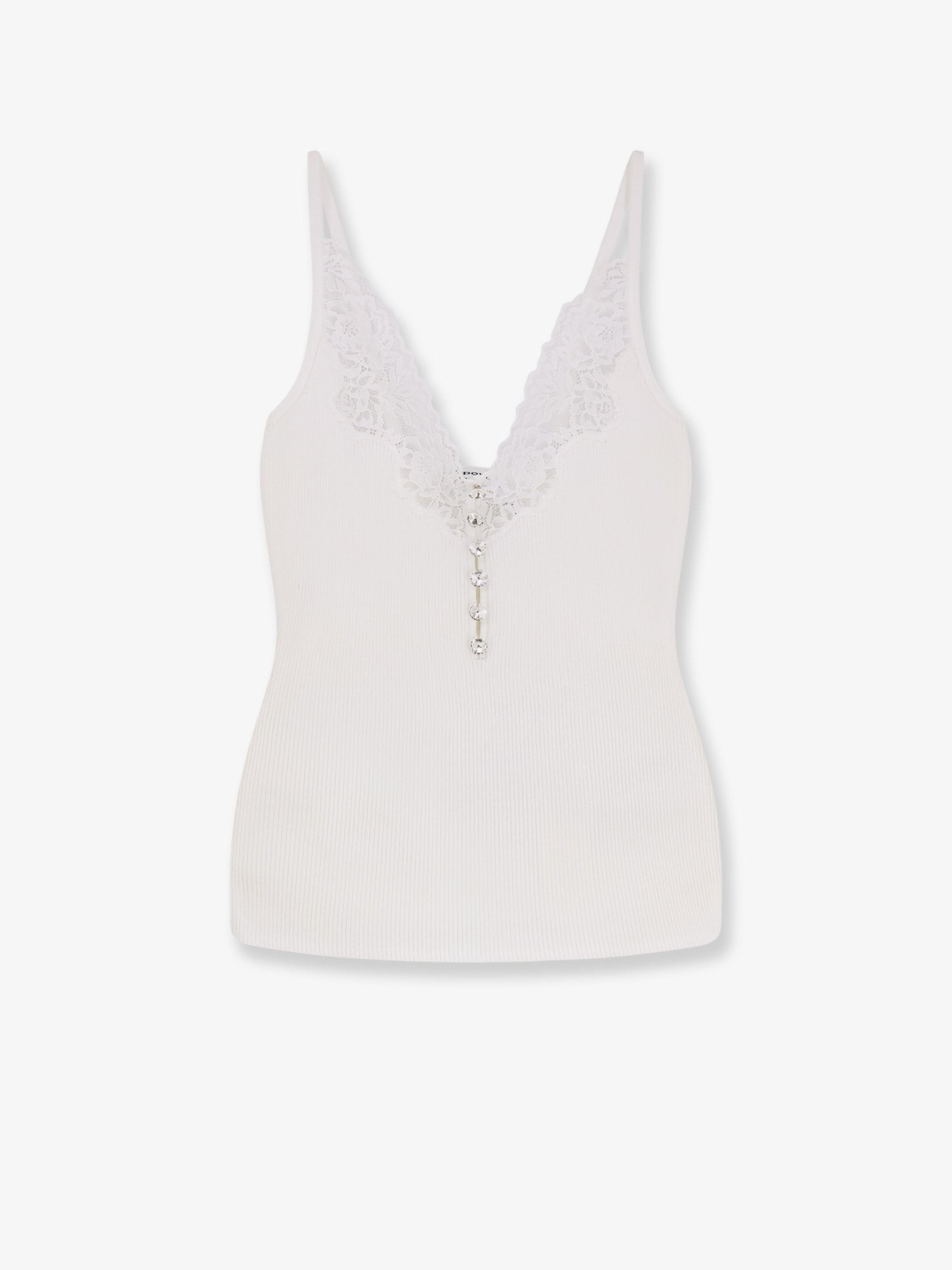 Viscose Top With Lace Inserts - 1