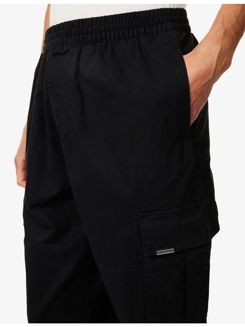 Standard Cargo Drawstring Stretch-Cotton Trousers - 5