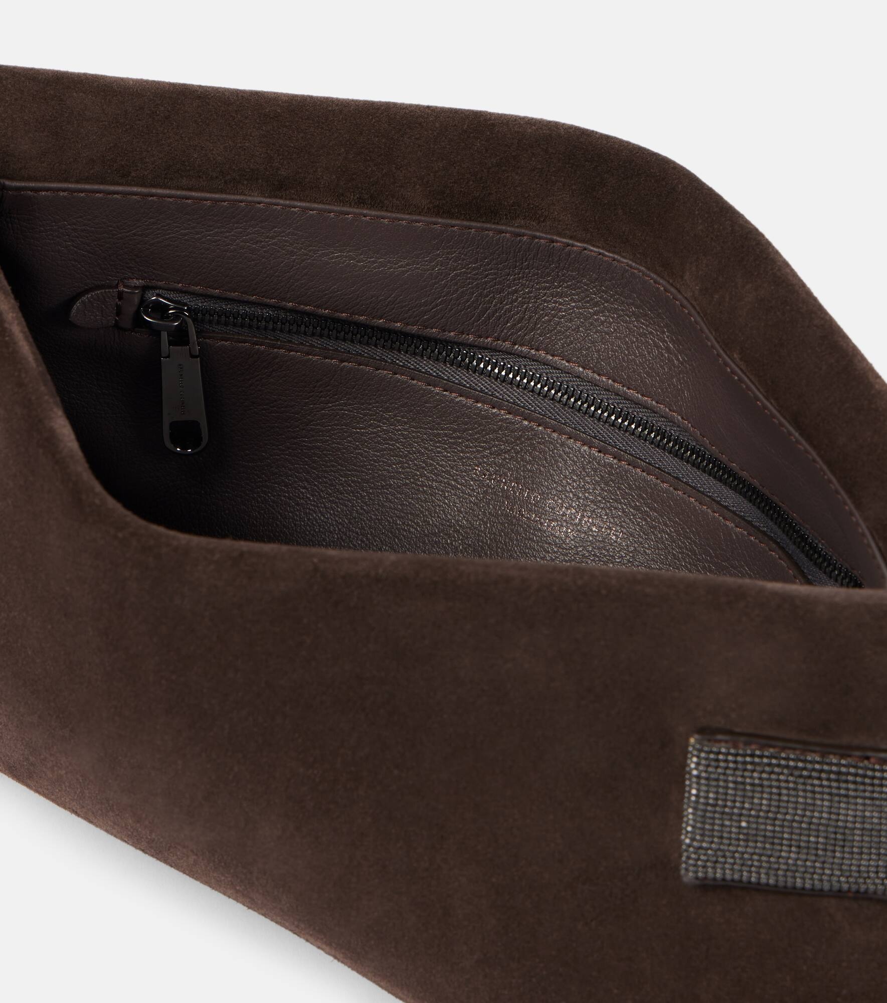 Monili suede clutch - 3