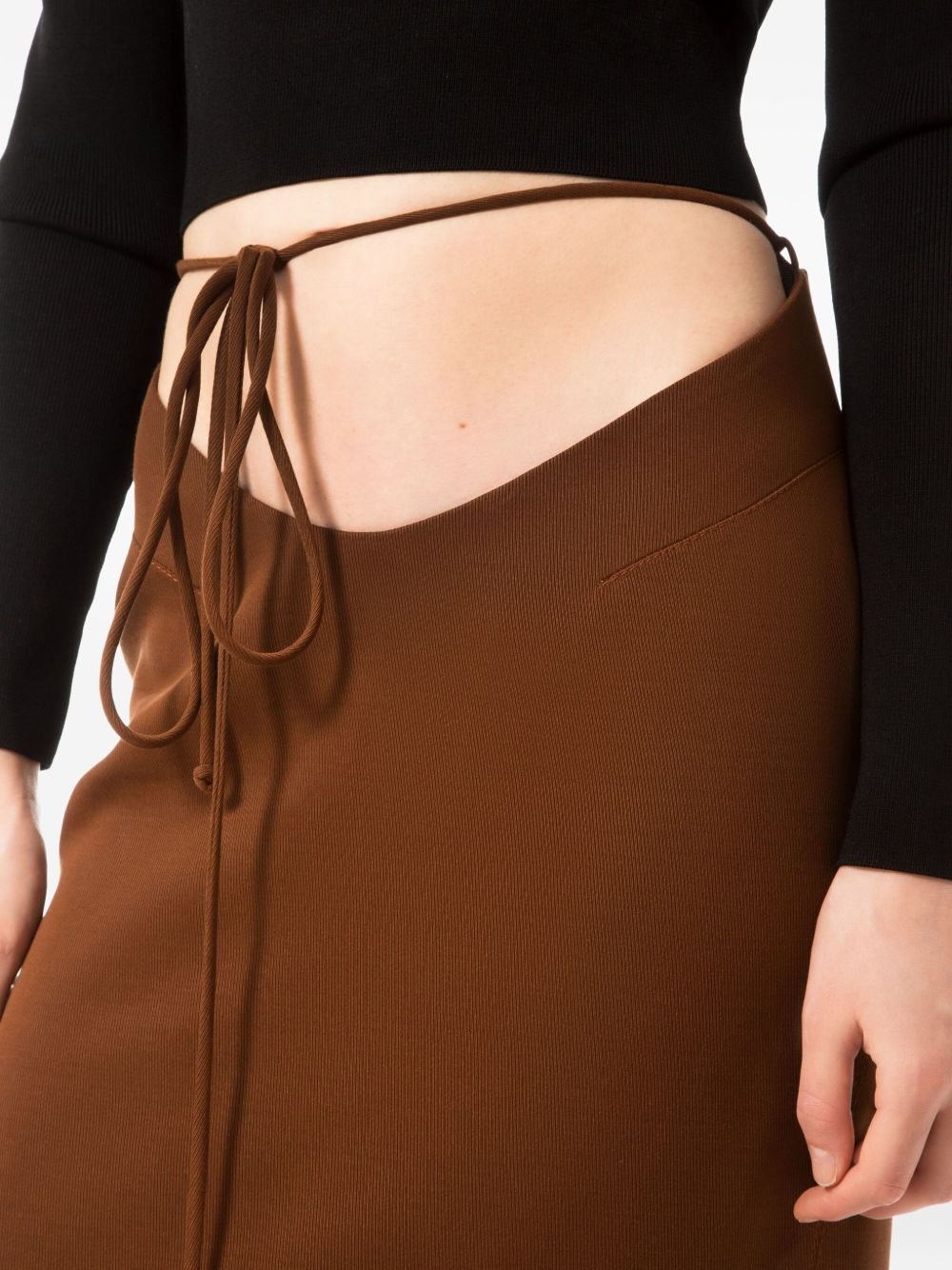 cut-out maxi skirt - 4