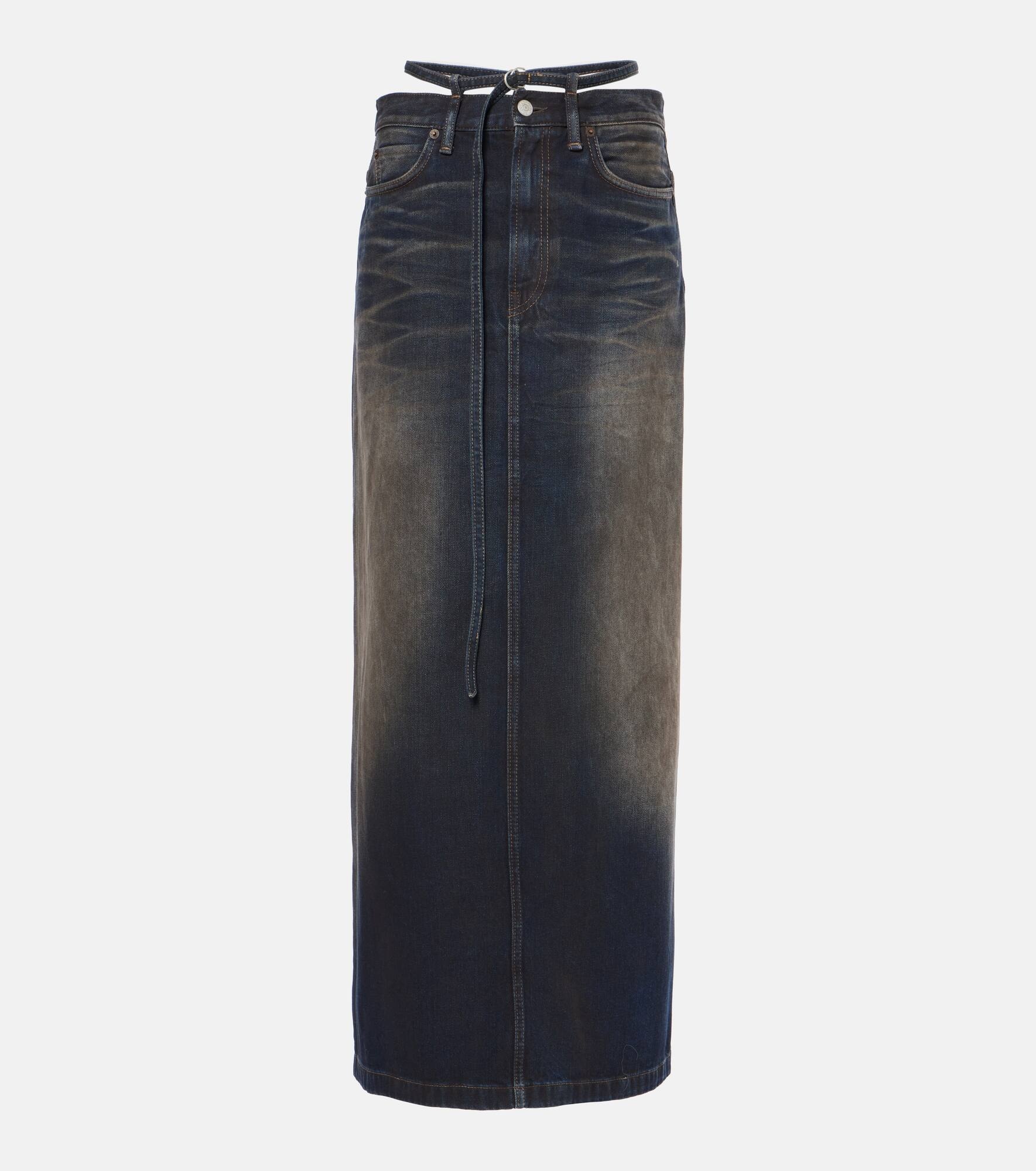 Talia denim maxi skirt - 1