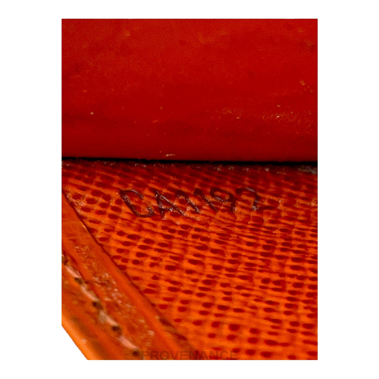 Louis Vuitton Card Holder Wallet - Orange Epi Leather - 9