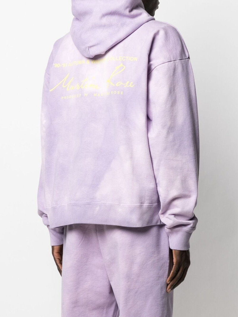 Martine Rose TIE DYE-PRINT COTTON HOODIE outlook