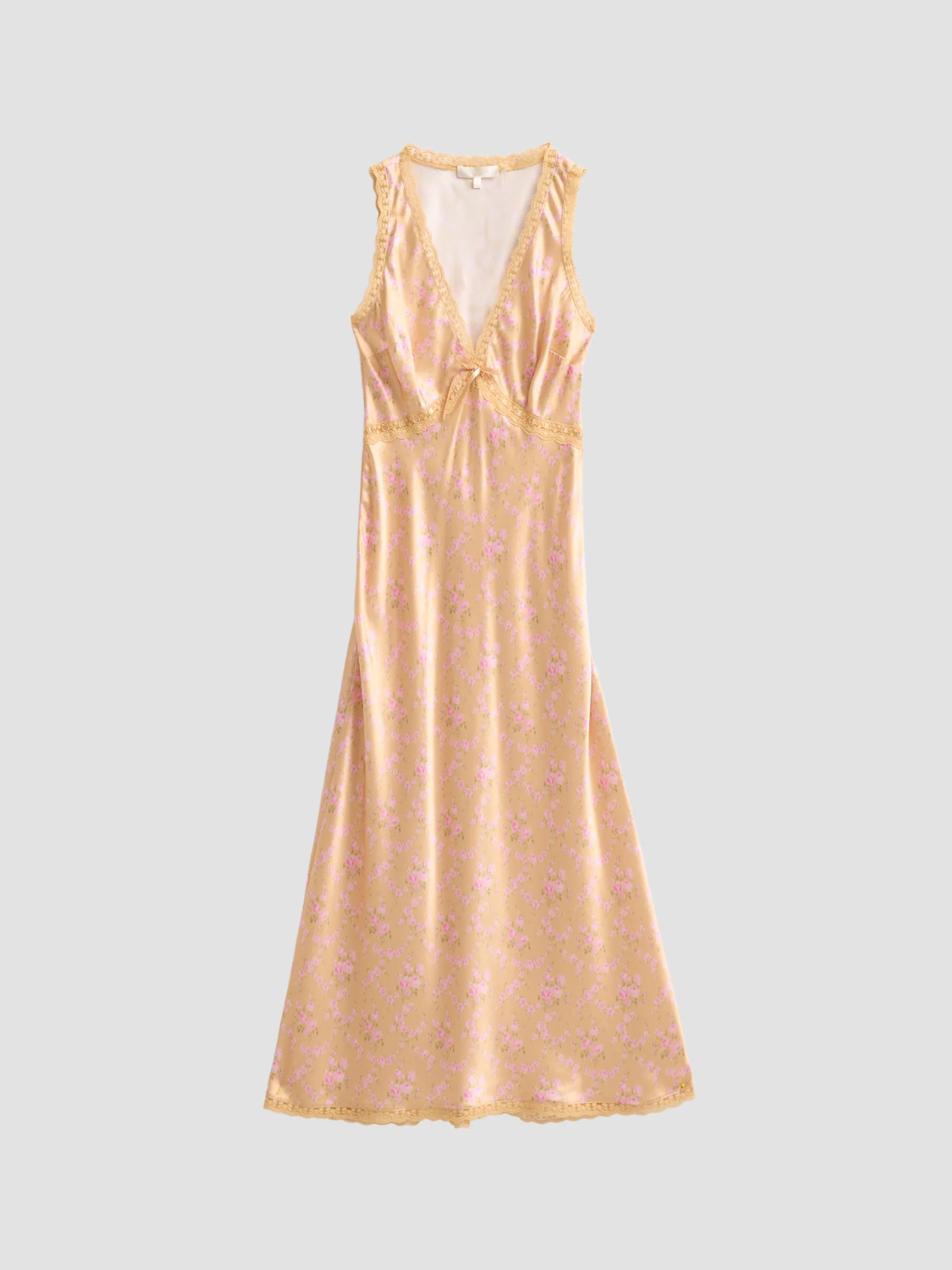 Women's Nirelle Floral Silk-Blend Midi Dress - Duchess Gold - 1