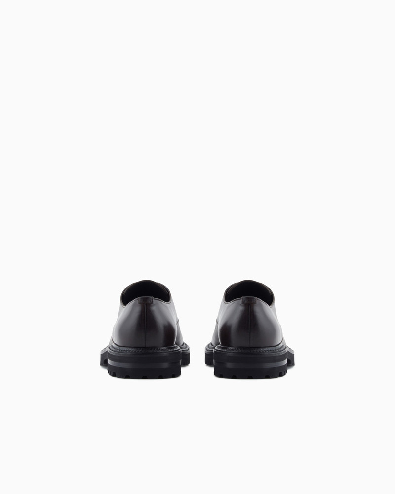 GIORGIO ARMANI NAPPA CALFSKIN DERBY SHOES outlook