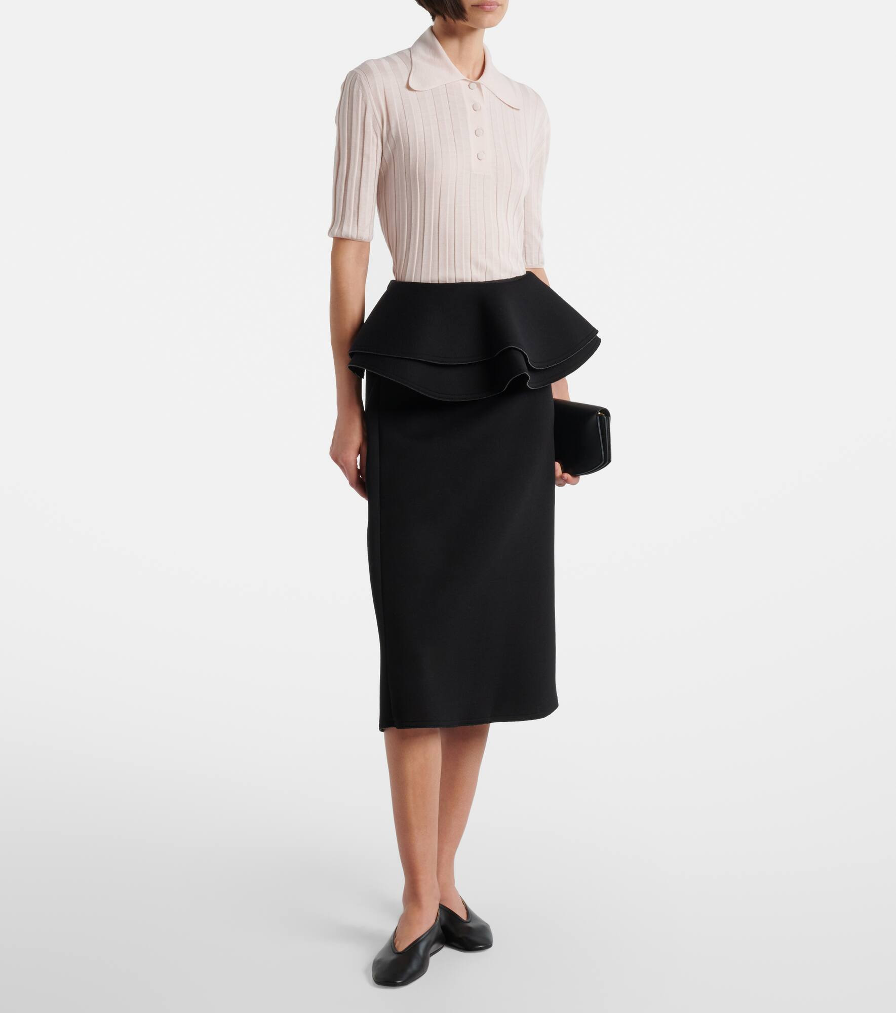 Ruffled midi skirt - 2
