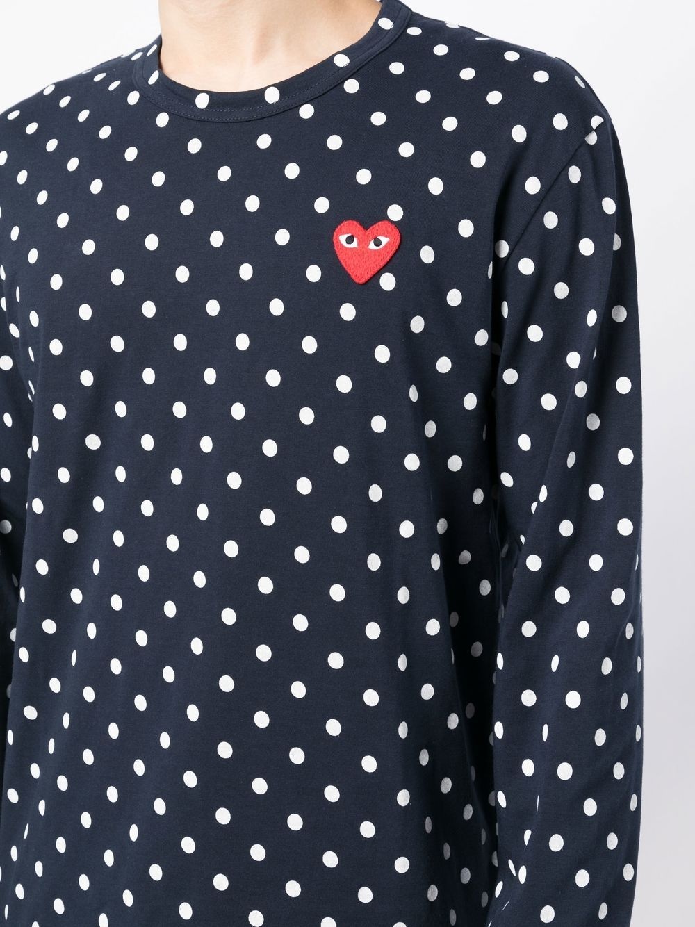 polka-dot long-sleeve T-Shirt - 5