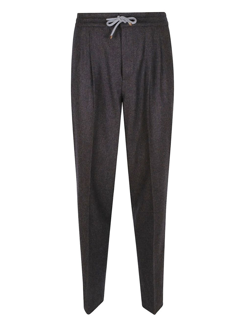 pleated drawstring trousers 1