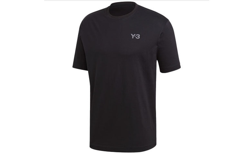 Y-3 Men's Y-3 Small Logo Printing Round Neck Short Sleeve Black T-Shirt GK5780 outlook