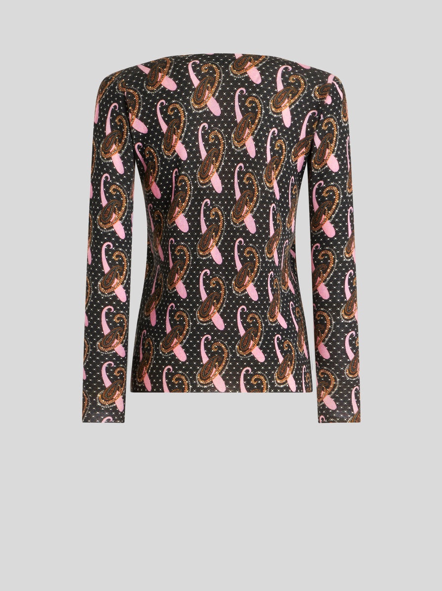 PAISLEY WOOL JUMPER - 5