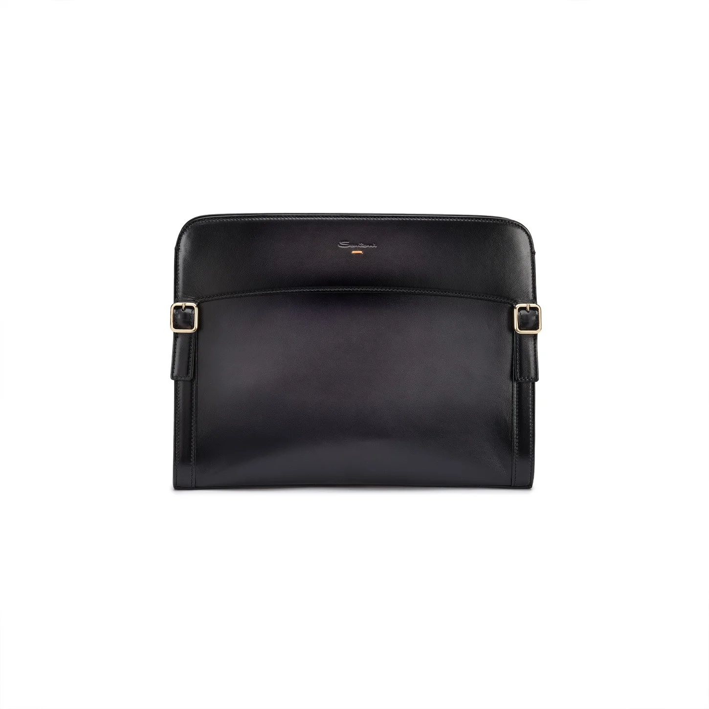 Grey leather pouch - 1
