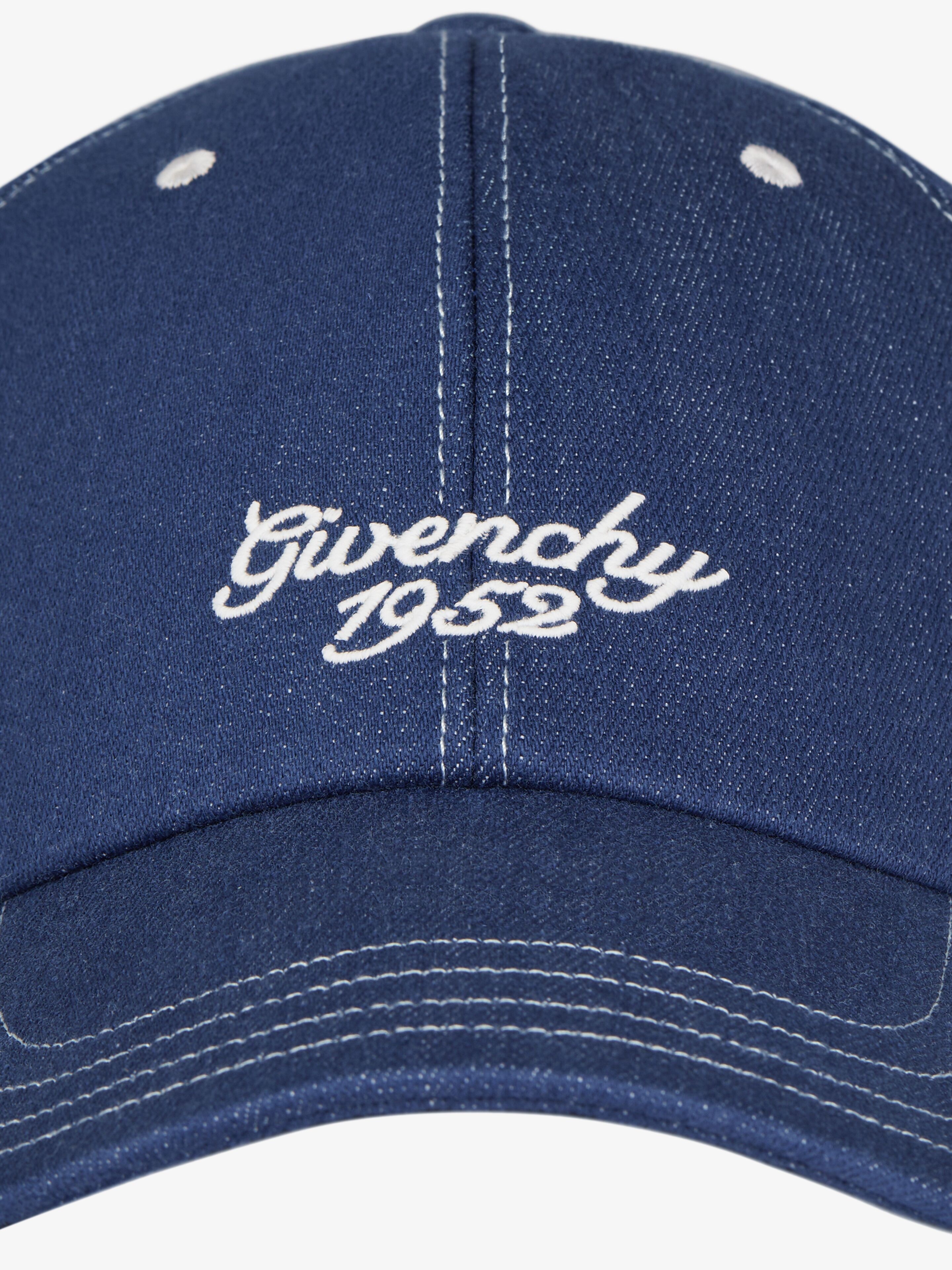 GIVENCHY EMBROIDERED CAP IN DENIM - 5