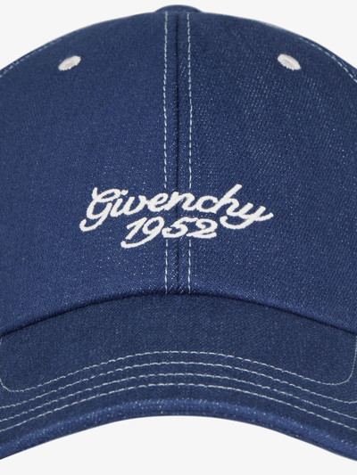 Givenchy GIVENCHY EMBROIDERED CAP IN DENIM outlook