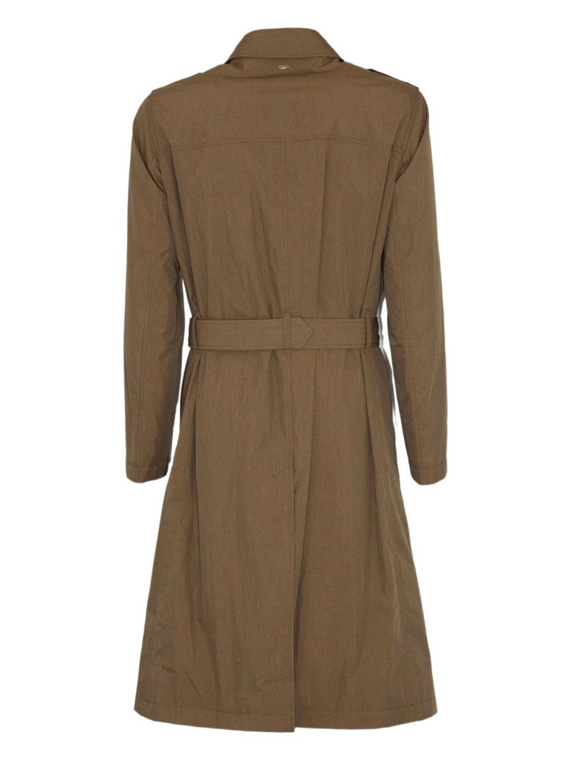 Herno double-breasted belted coat outlook