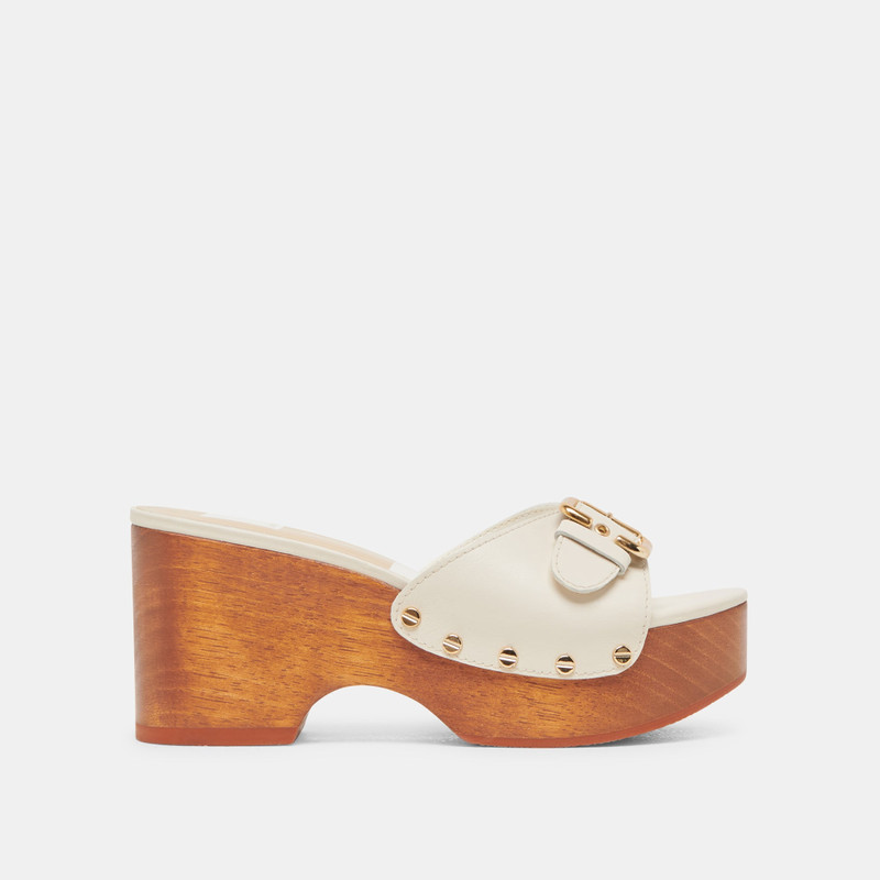 YALAH HEELS OFF WHITE LEATHER 1