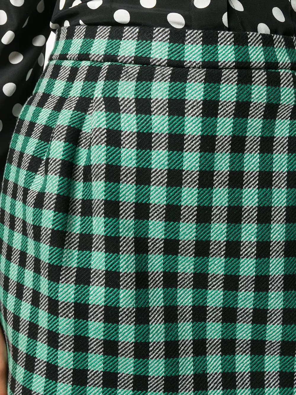 gingham-print skorts - 5