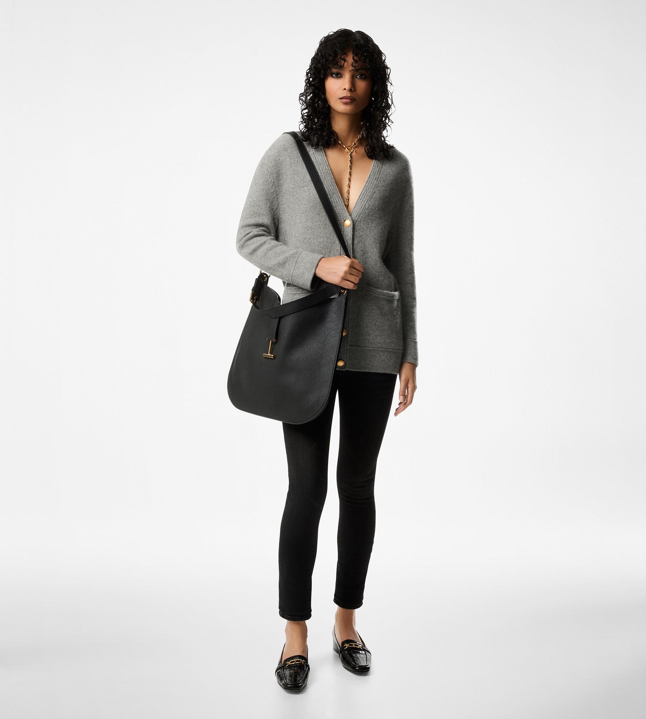 GRAIN LEATHER TARA LARGE CROSSBODY - 5