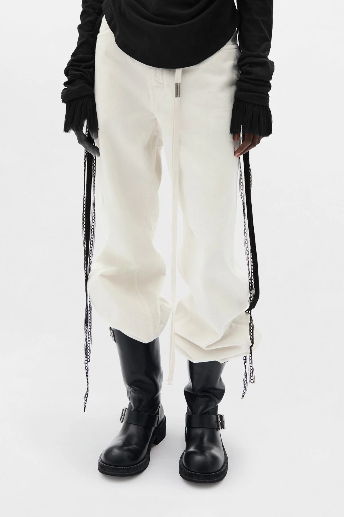 Sann Ruffled Cuffs With Lace Ribbons - 1