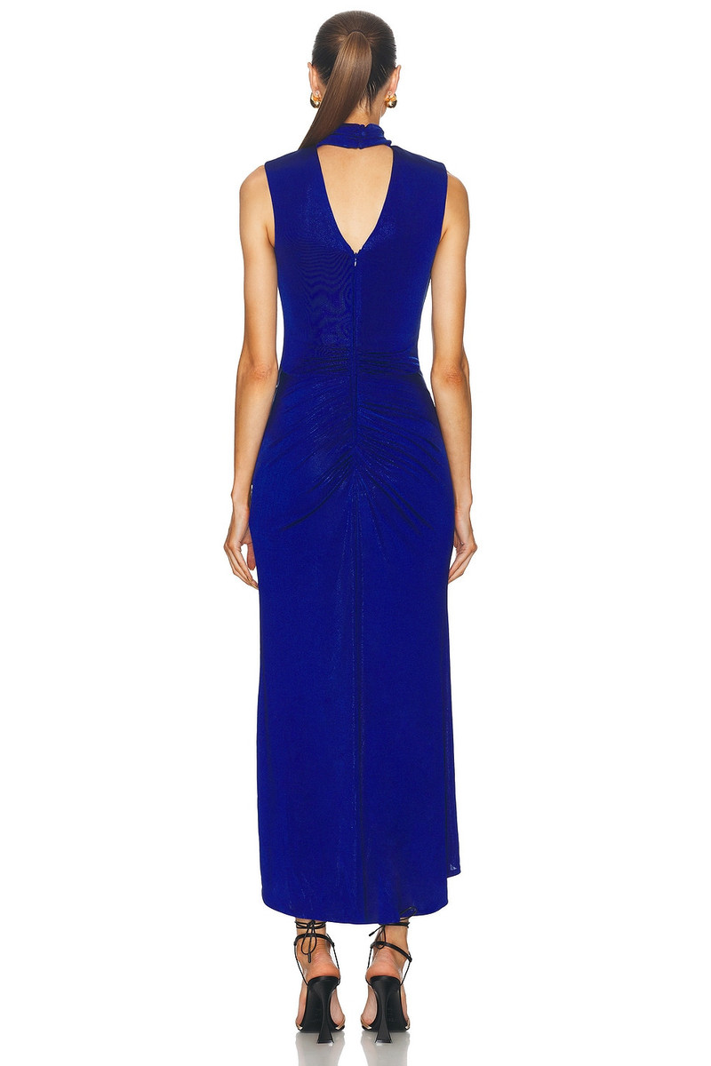 PatBO Metallic Jersey Sleeveless Midi Dress outlook