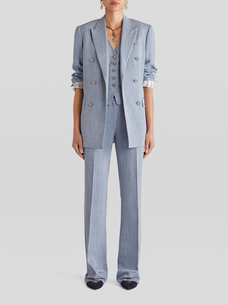 Etro TAILORED TROUSERS WITH TUCKS outlook