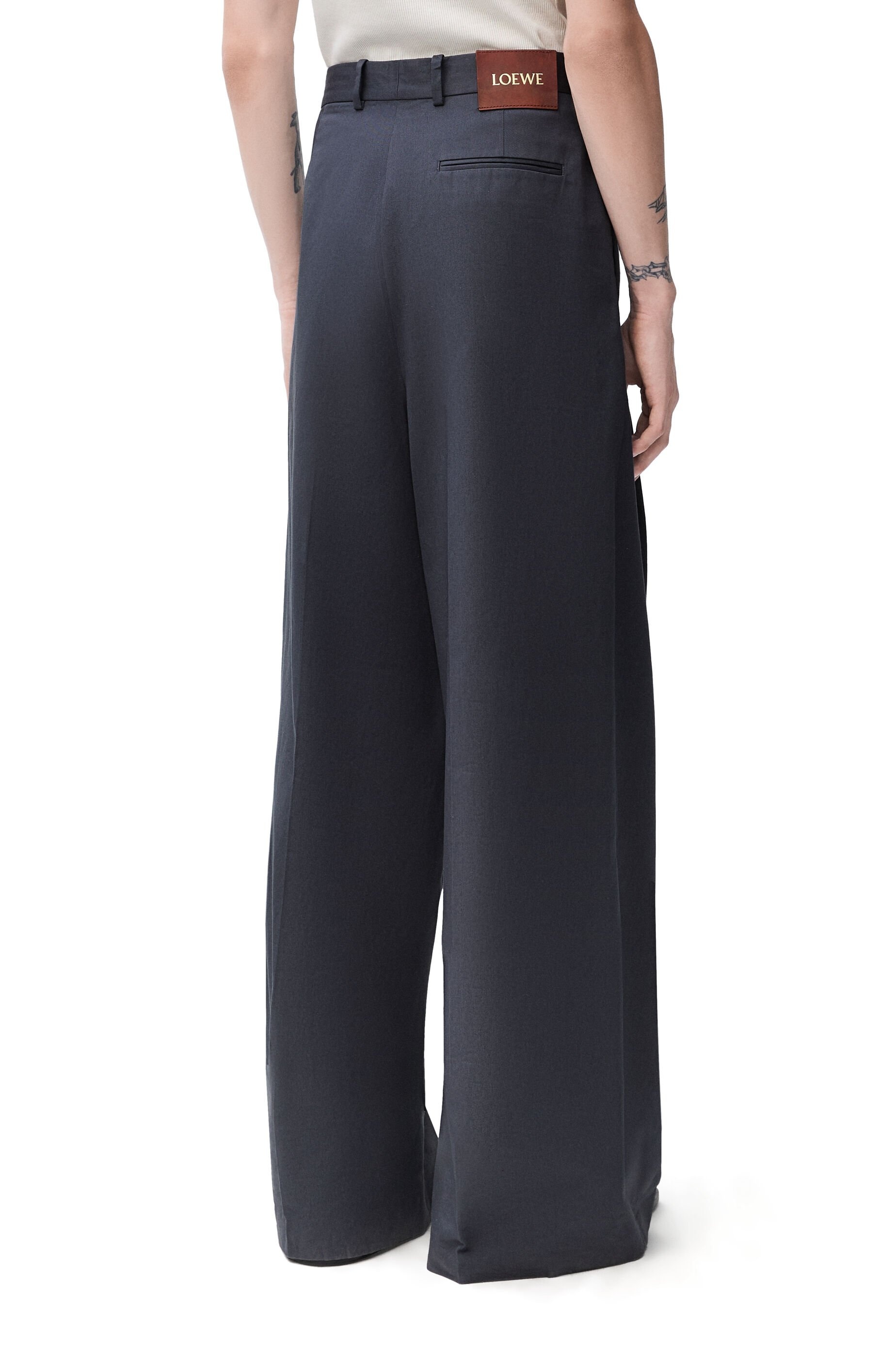 Pleated trousers in cotton - 4