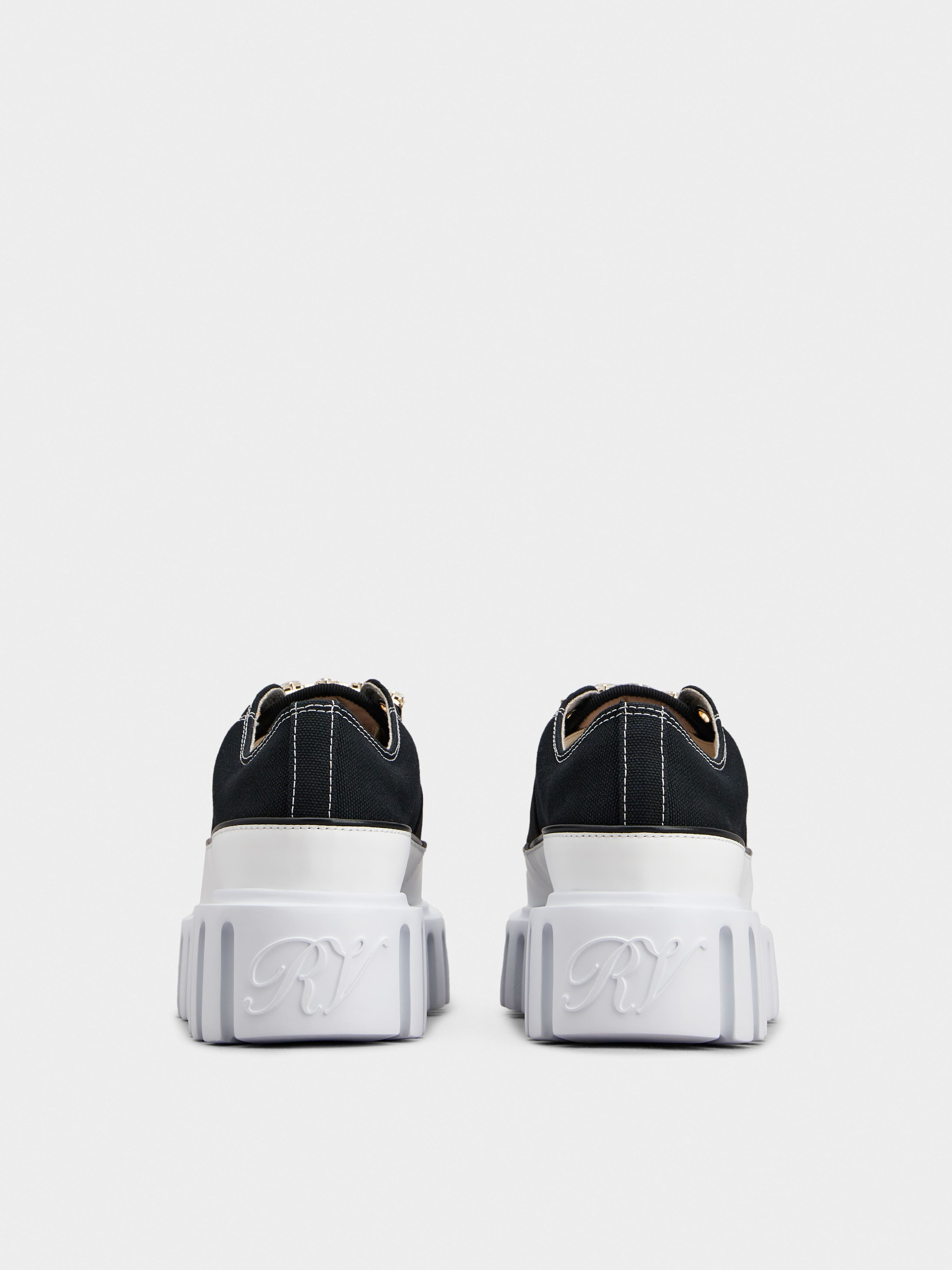 Viv' Go-Thick Strass Buckle Slip-on Sneakers in Canvas - 5