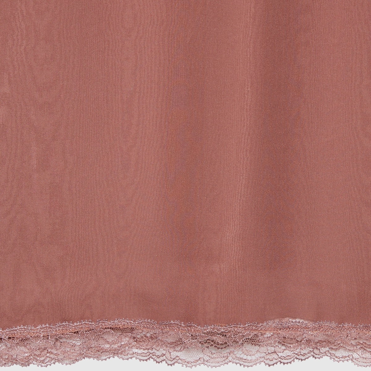 GUCCI Silk chiffon skirt with lace trim | gucci | REVERSIBLE