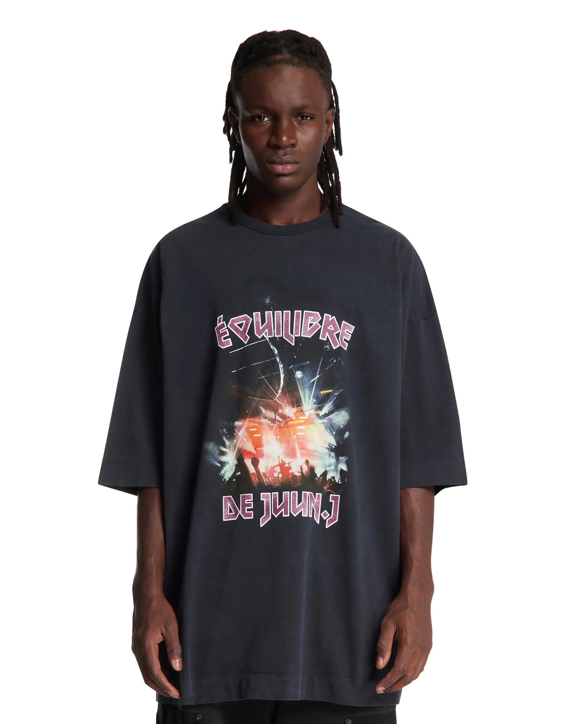 Blue Printed Equilibre T-Shirt - 1