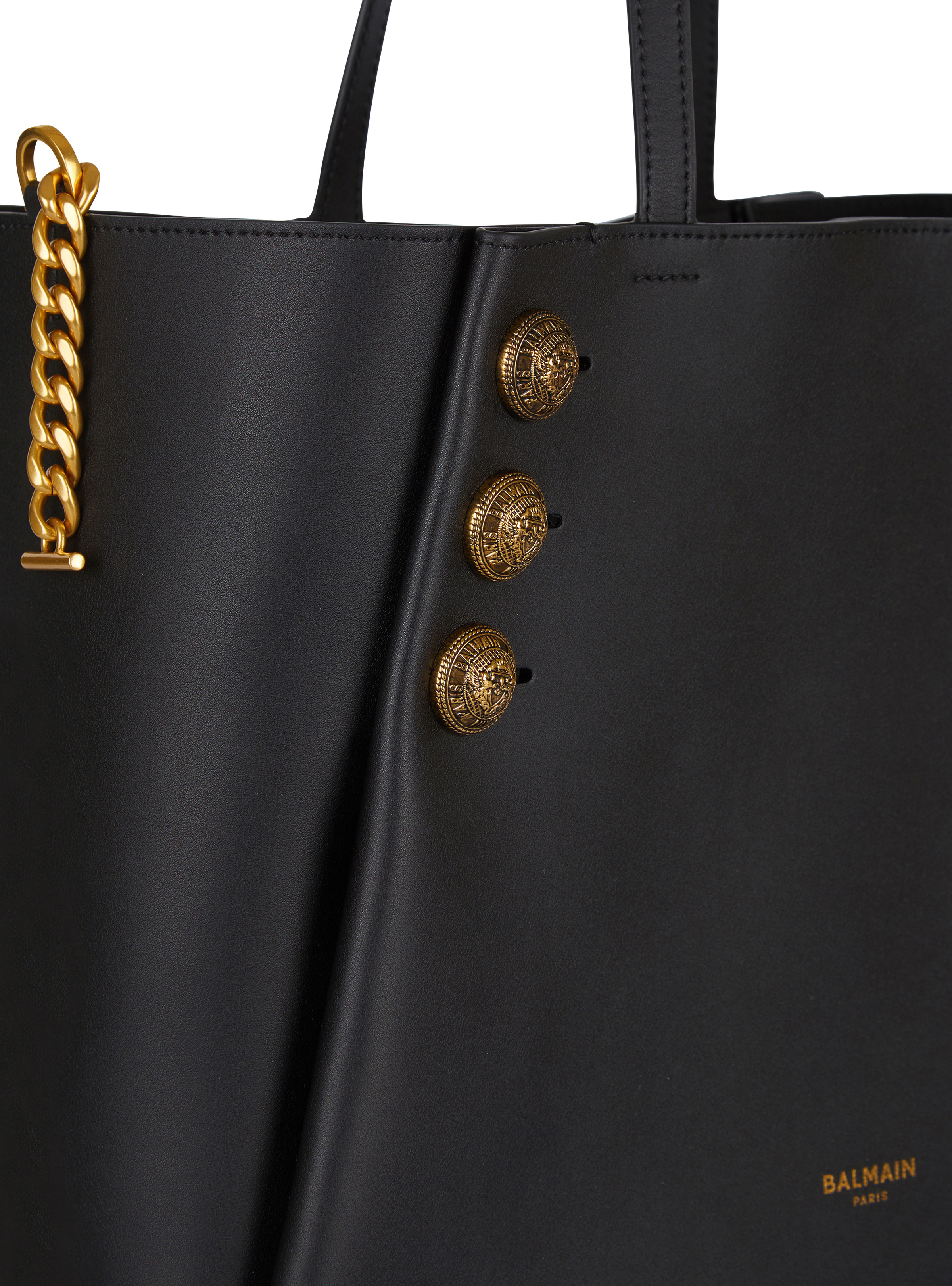 Emblème leather tote bag - 7