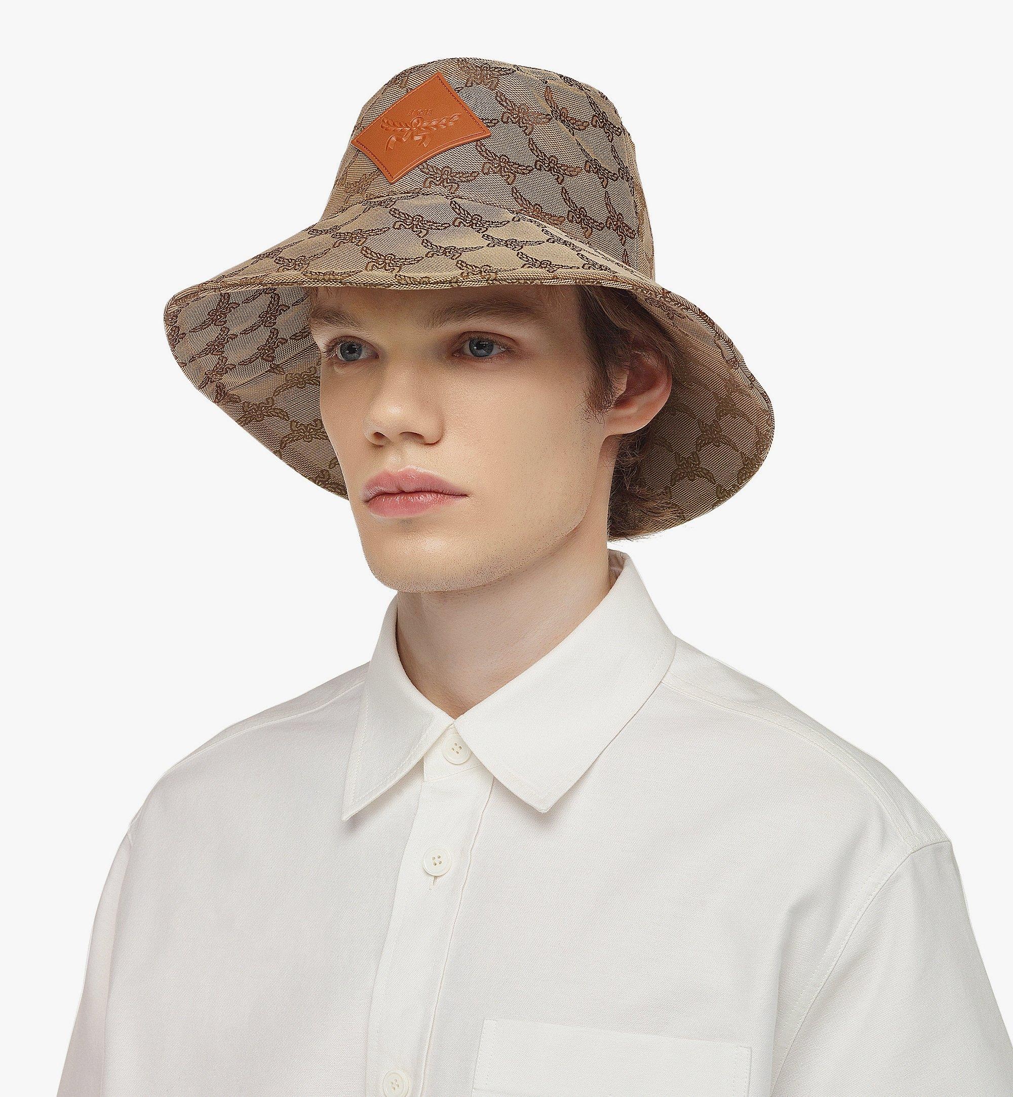 Wide Bucket Hat in Lauretos Denim Jacquard - 4