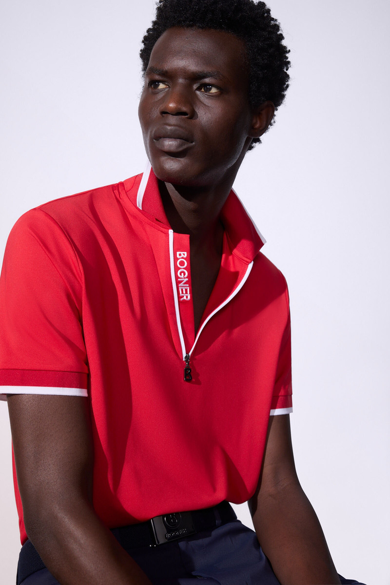 Cody Functional polo shirt in Red 6