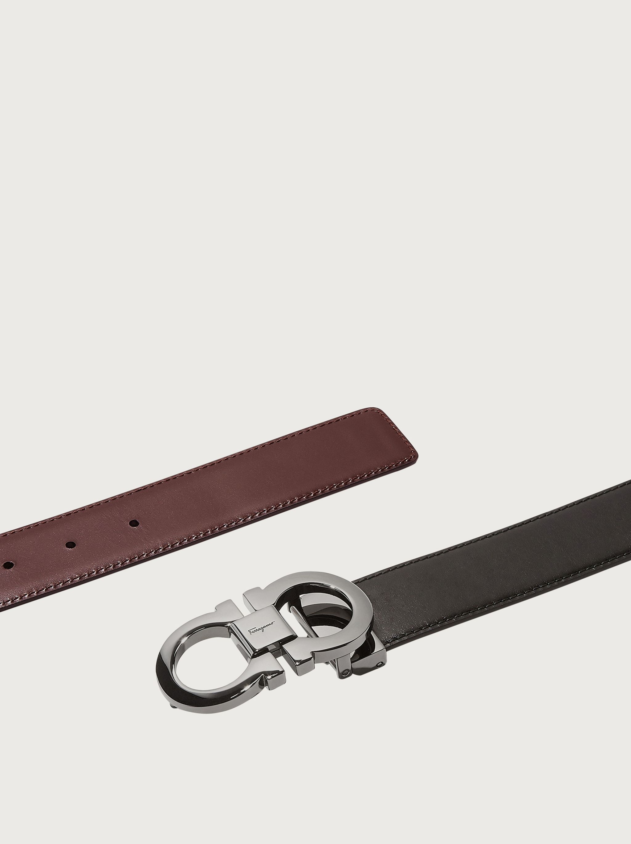 Reversible and adjustable Gancini belt - 2